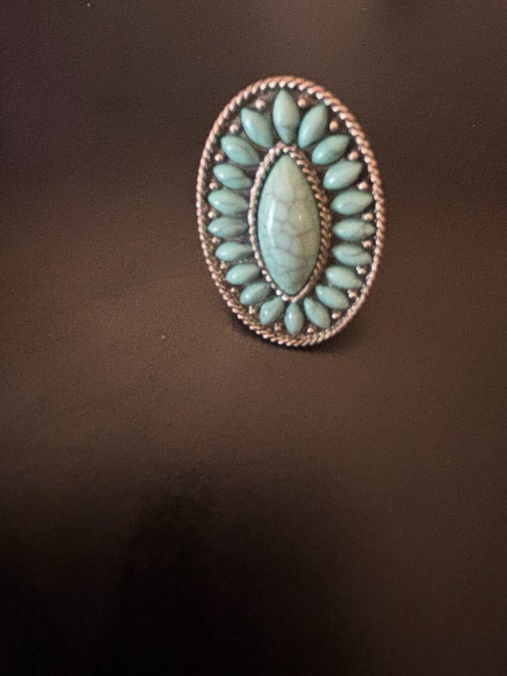 Silver Light Blue Ring
